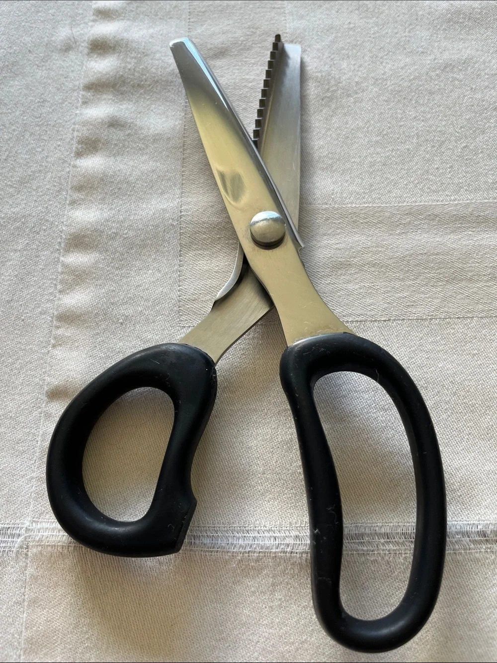 IKEA Black-Handled Pinking Shears Scissors